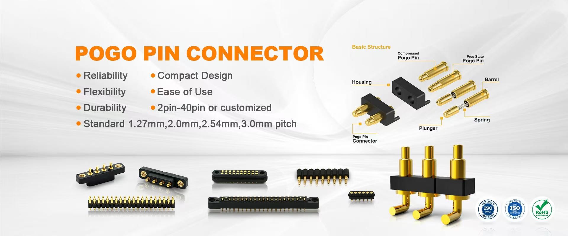 کیفیت اتصال پین Pogo کارخانه
