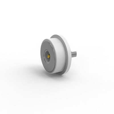 3A Magnetic Electrical Connectors White Pogo Pin Connector 8.0mm Diameter For Electronic Device