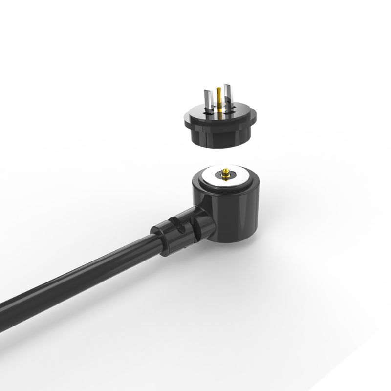 OD 8.0mm T-shape magnetic charging Cable 2 pin connector for smart watch smart bracelet